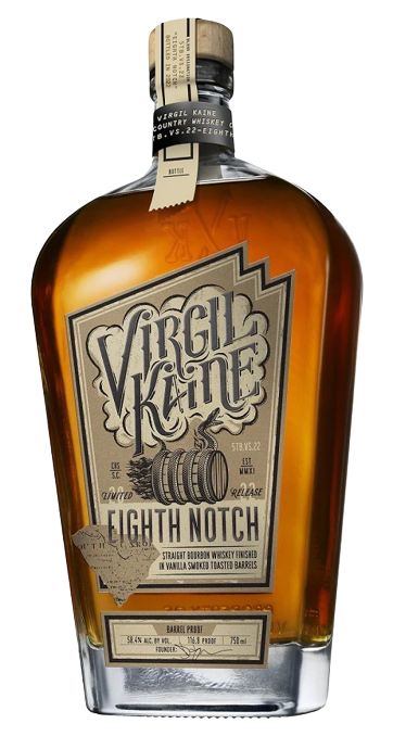 Virgil Kaine Eighth Notch Straight Bourbon Whiskey Finished in Vanilla Smoked Toasted Barrels